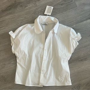 COS white blouse, size 6